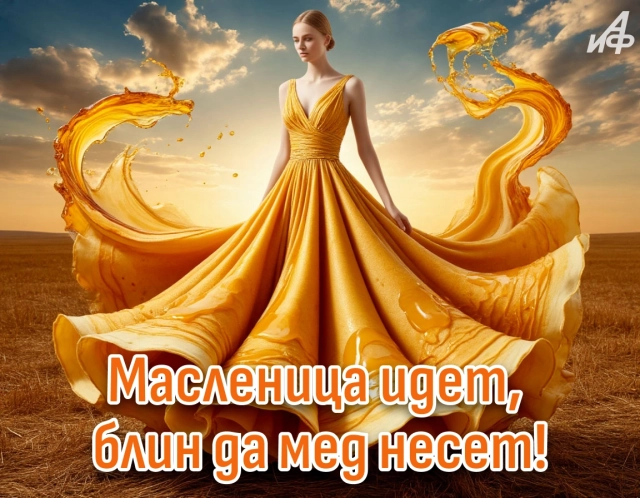 масленица открытка красивая