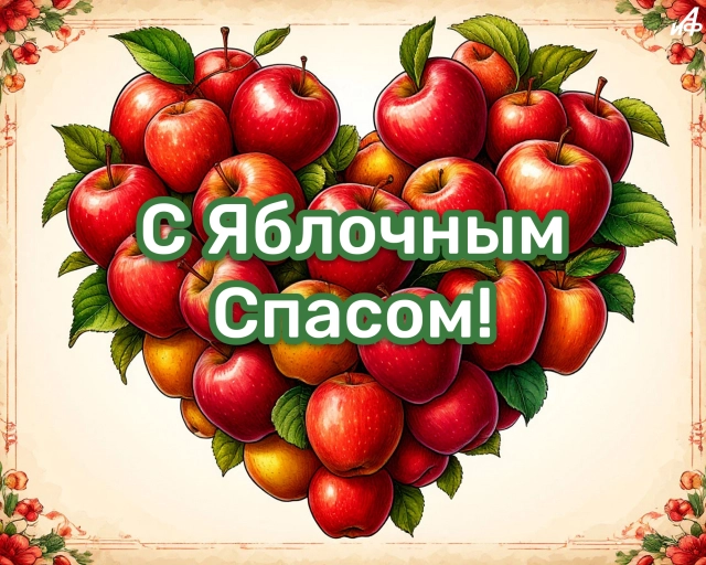 открытки яблочный спас