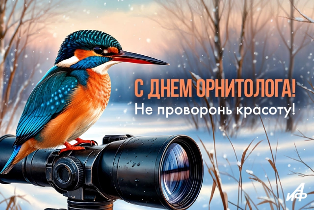 23 февраля день орнитолога открытка