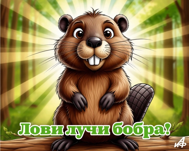 день бобра 7 апреля открытка