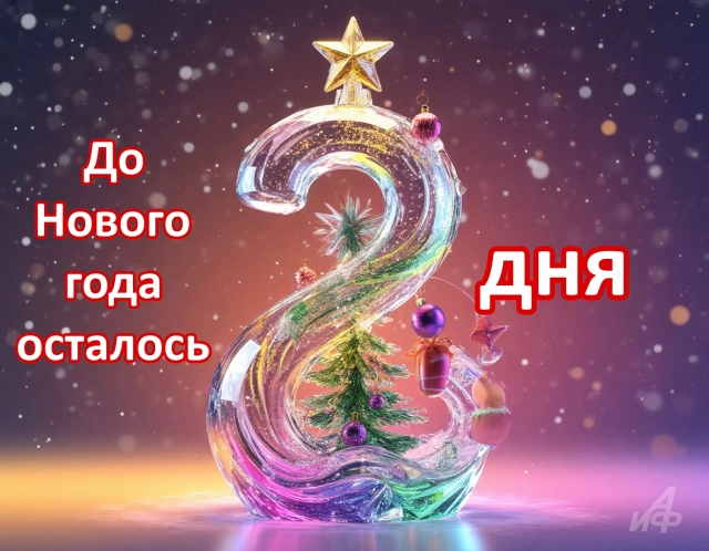 2 дня&nbsp;до нового года открытки