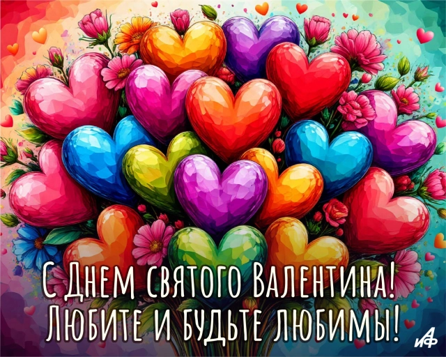 открытка&nbsp;день святого валентина