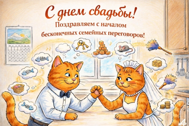 открытка свадьба юмор прикол