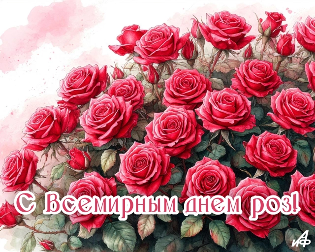 21 мая день роз открытка