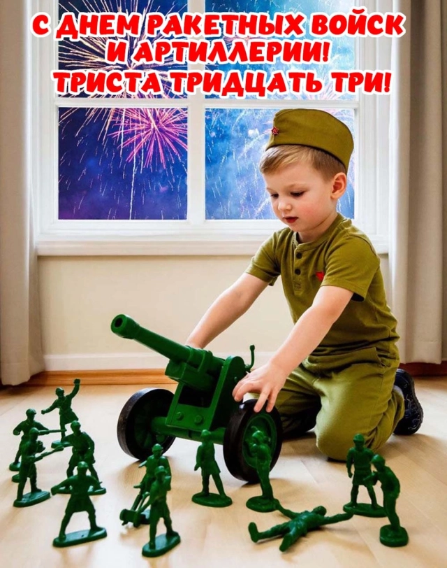 день артиллерии открытка