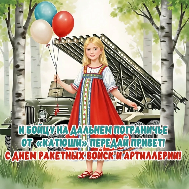 день артиллерии открытка
