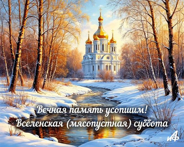 вселенская мясопустная суббота открытка