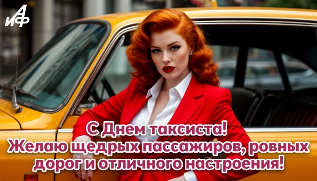 открытка день таксиста