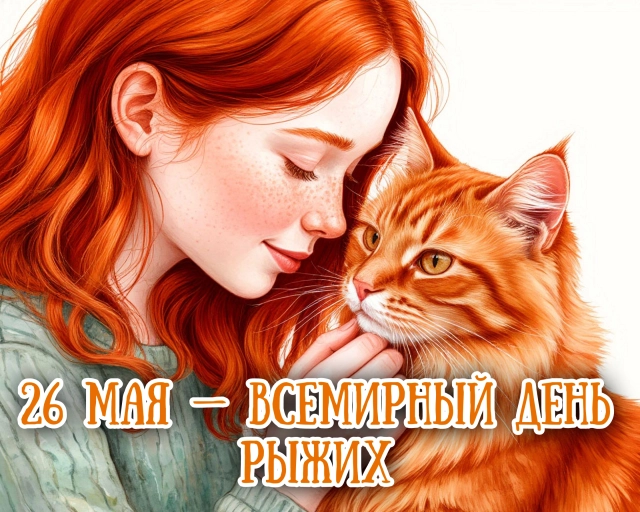 26 мая день рыжих открытка