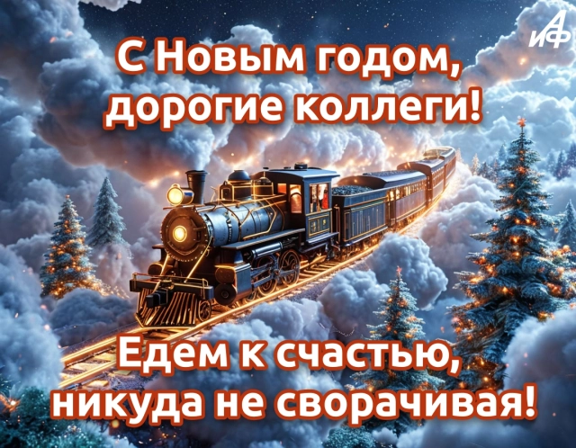 открытка с новым годом для коллег