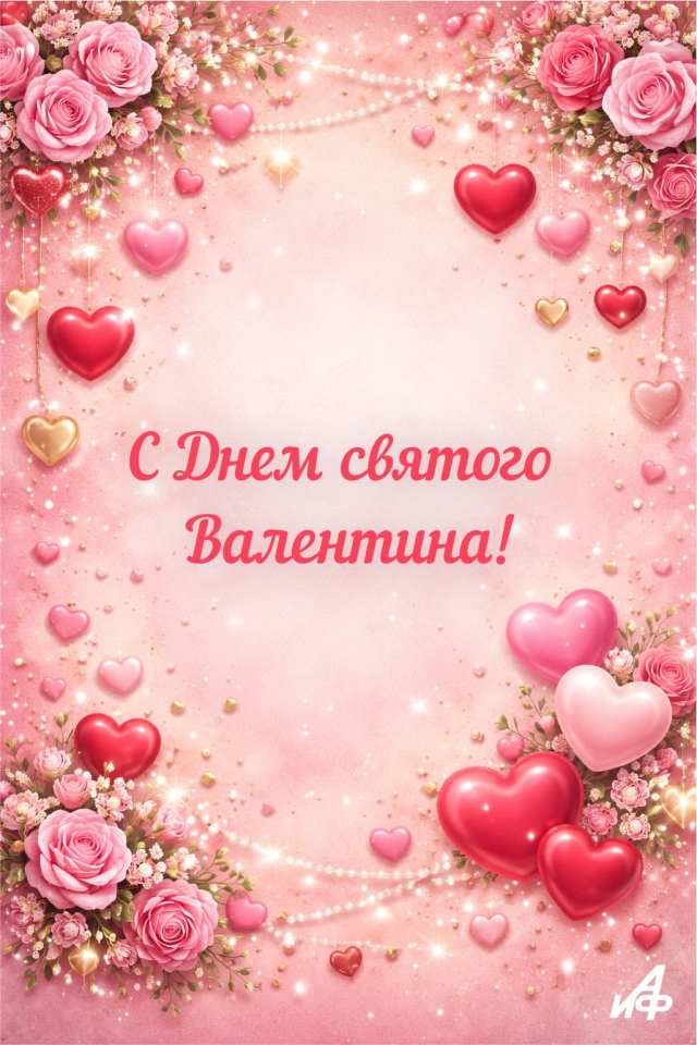 открытка день святого валентина