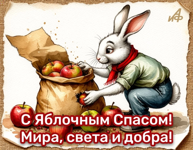 открытки яблочный спас