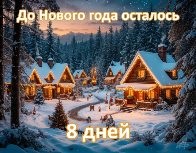 Обратный отсчет до 2026 года: стильные открытки с фразой «До Нового года осталось...»