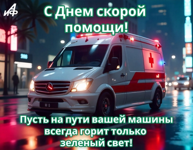 открытка с днем скорой помощи 28 апреля поздравление