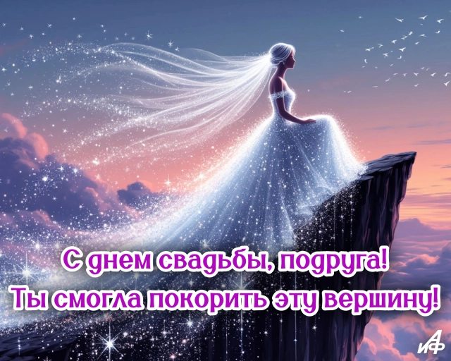 свадебная открытка для невесты нежная романтическая композиция