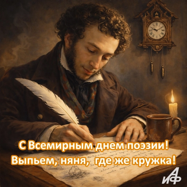 день поэзии открытка