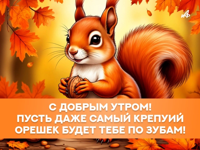 открытка доброе осеннее утро маме