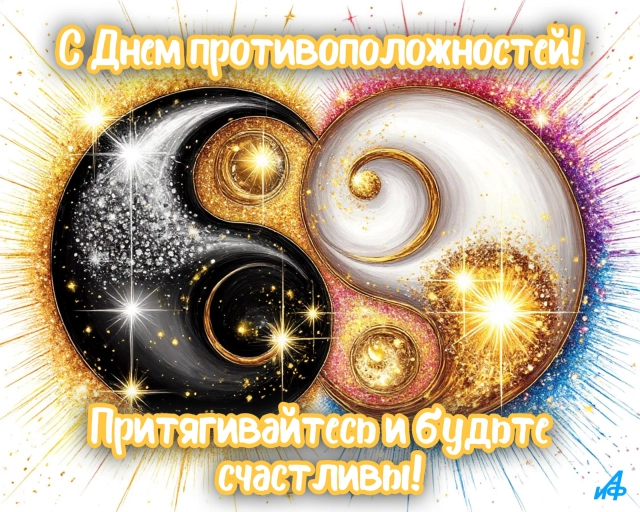 25 января день противоположностей открытка