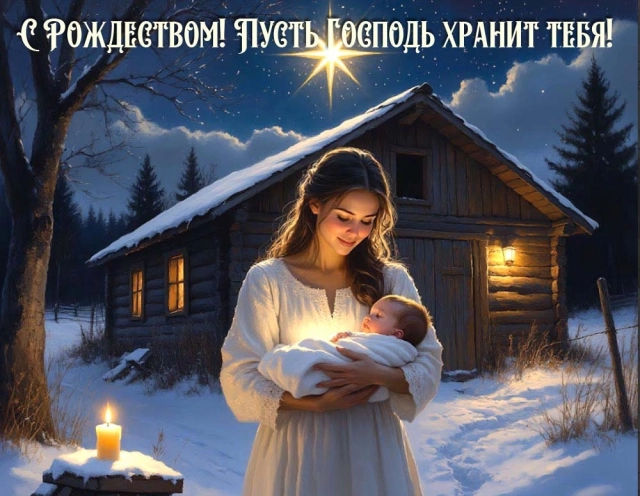 Рождество Христово октрытка