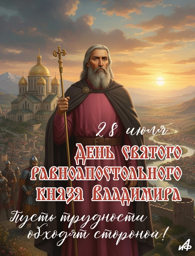 28 июля князь Владимир открытка