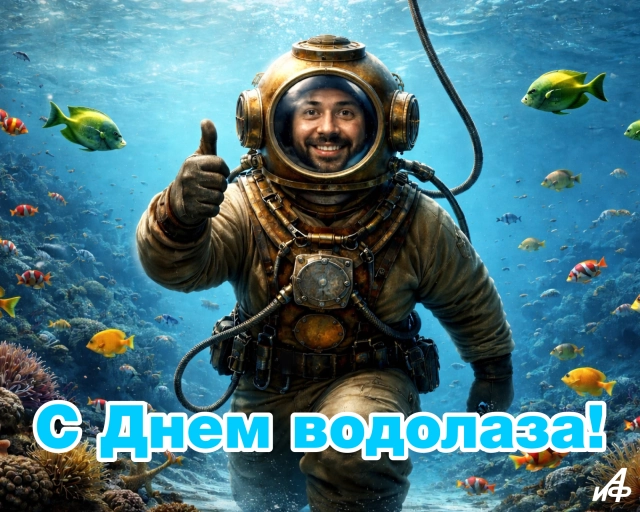 5 мая с днем&nbsp;водолаза открытка
