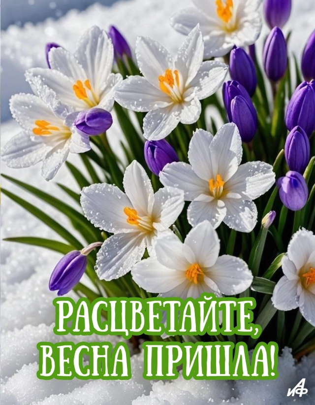 открытка с 1 марта