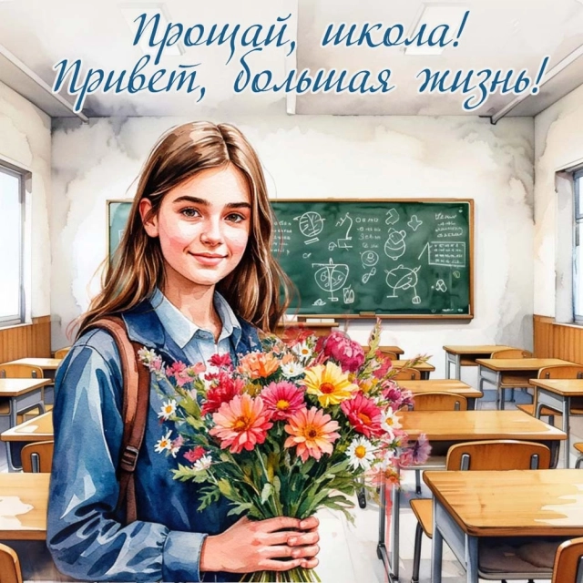 выпускной открытка