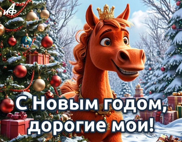открытка с новым годом дорогие мои