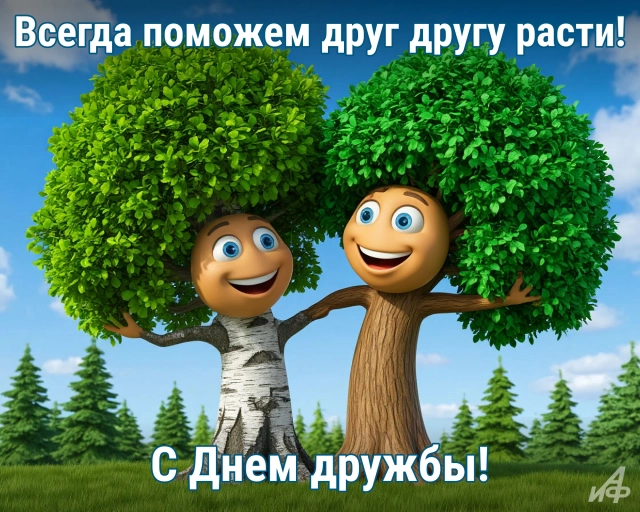 40+ открыток с Днем дружбы. Яркие и красивые картинки для друзей и подруг