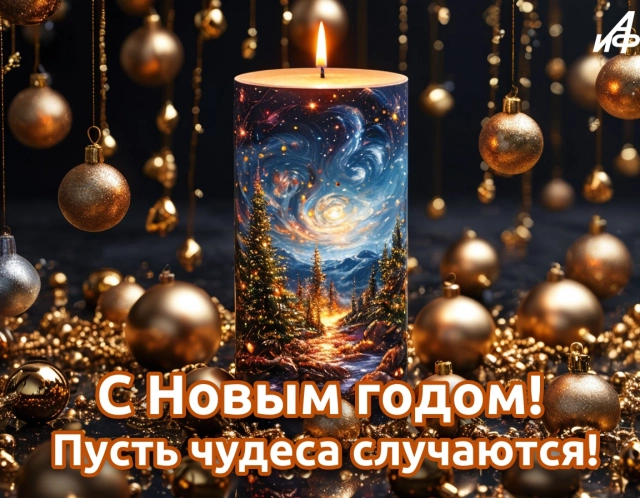 с новым годом чудеса открытка