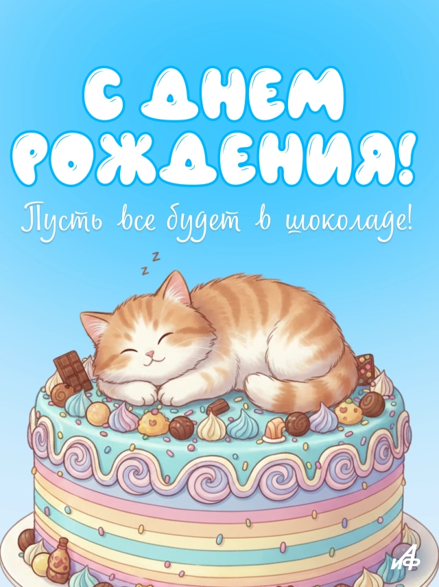 с днем рождения котик картинки с приколом