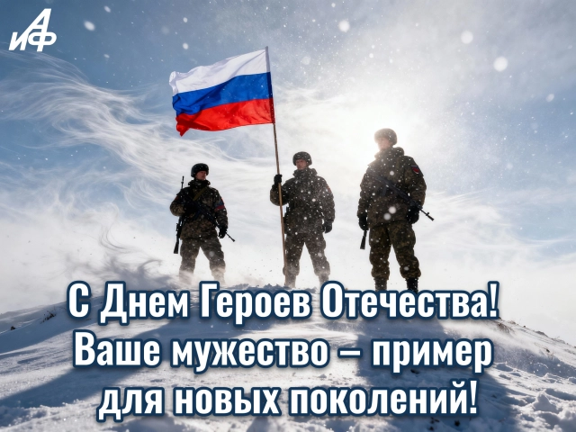 день героев Отечества открытка