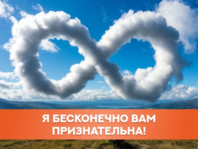 бесконечно признательна открытка