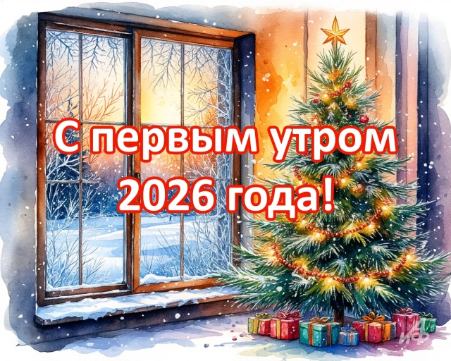 с новым годом открытка