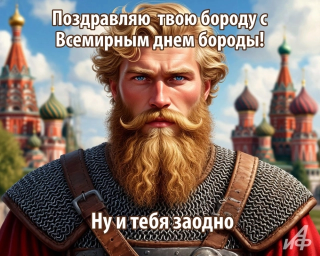 открытка день бороды