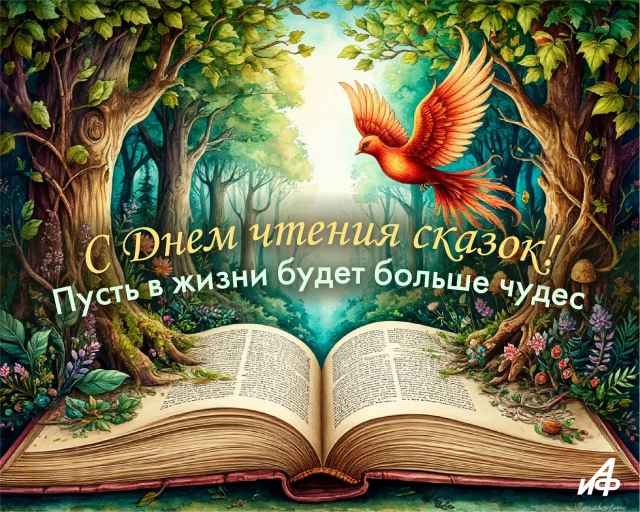 26 февраля день чтения сказок открытка