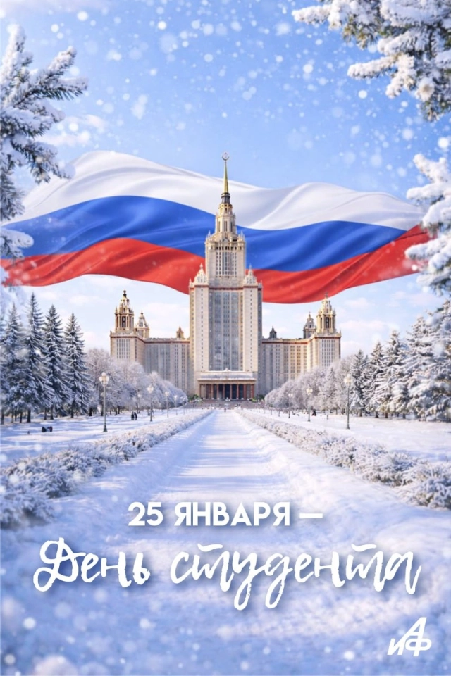 открытки 25 явнаря день студента