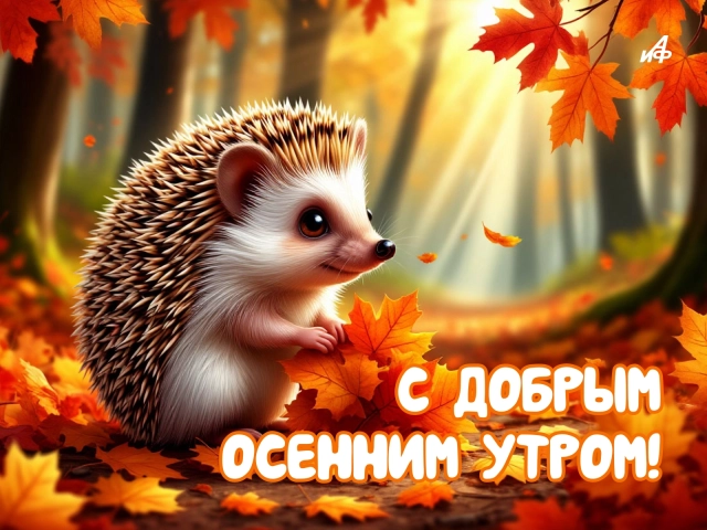 красивые открытки доброе осеннее утро скачать бесплатно