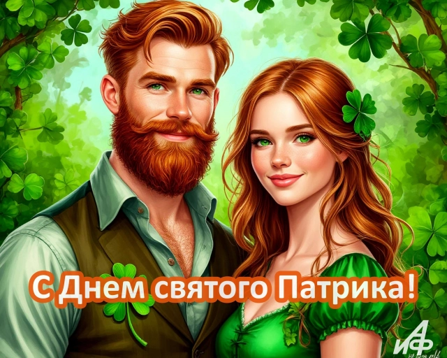 17 марта день святого Патрика открытки