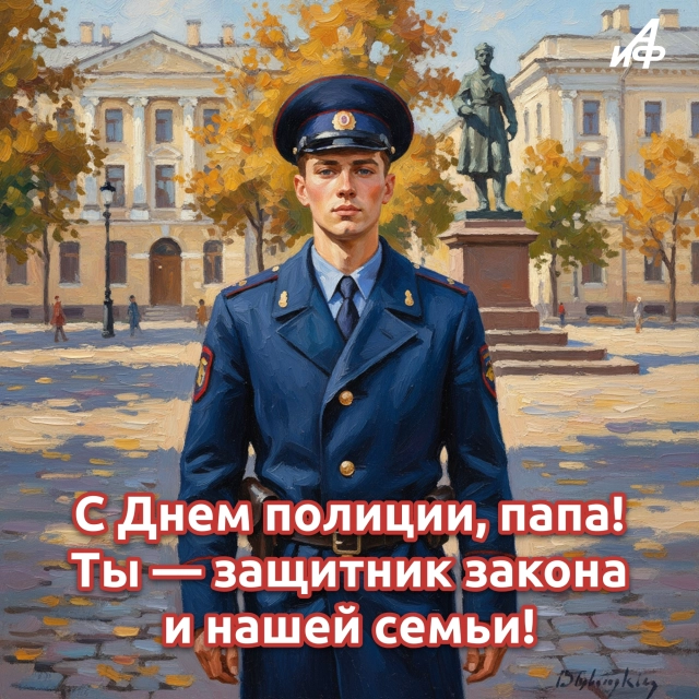 открытка с днем полиции