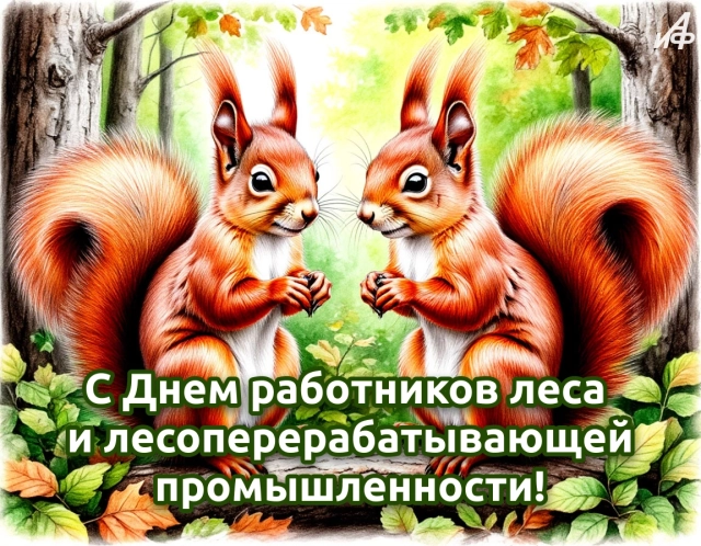 день работников леса открытка
