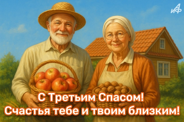 30+ красивых открыток к Ореховому и Хлебному Спасу на 29 августа