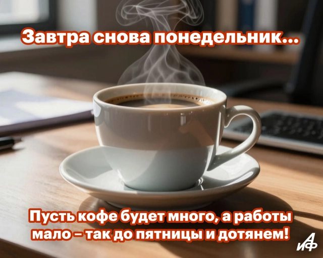 открытка завтра понедельник юмор ирония
