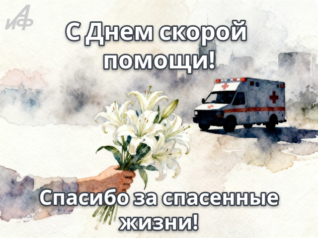 поздравление с днем скорой помощи красивая картинка