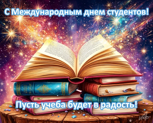 открытка с днем студента