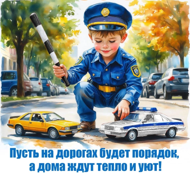 Яркие открытки на день ГАИ. Красивые картинки с поздравлениями для ГИБДД