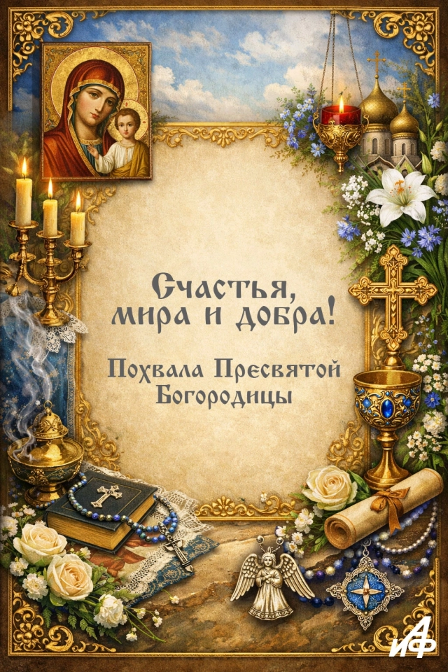 открытка Богородица