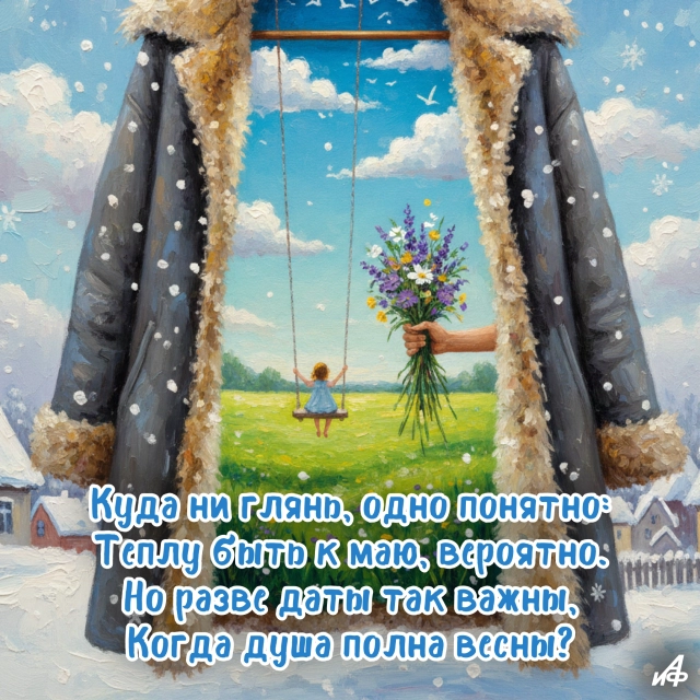 открытка прощай зима