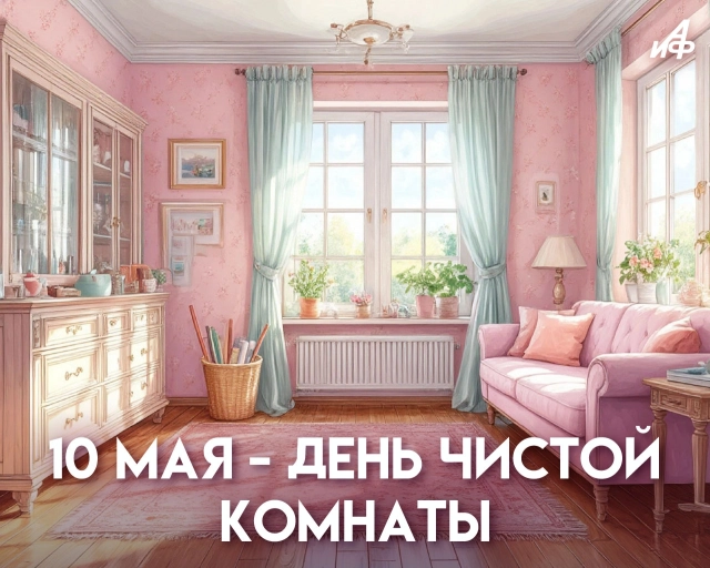 10 мая день чистой комнаты открытка
