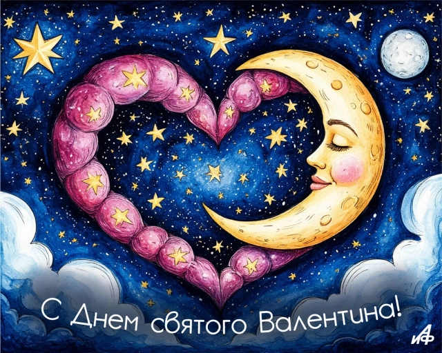 открытка на день влюбленных